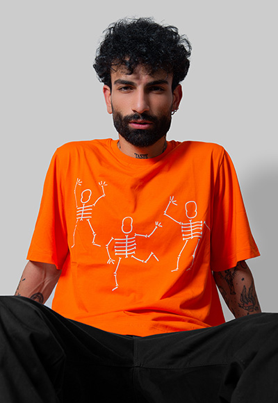 تی-شرت-نارنجی-مردانه-لانگ