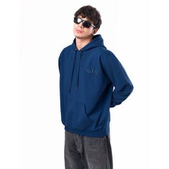 هودی آبی نفتی زیگ zig مدل basic comfort کد362